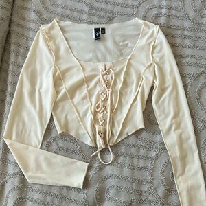 Crop top, long sleeve